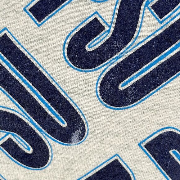 Vintage Penn State PSU T-Shirt Men's Large Gray Nittany Lions Crew 90s Cotton - Picture 5 of 10